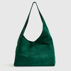 Quince Italian Suede Slouchy Shoulder Bag